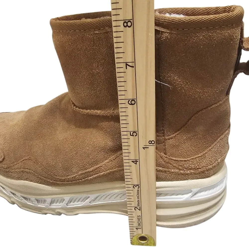 UGG Boots Mens Size 8 Tan CA805 Classic Weather Suede Waterproof Snow Unisex